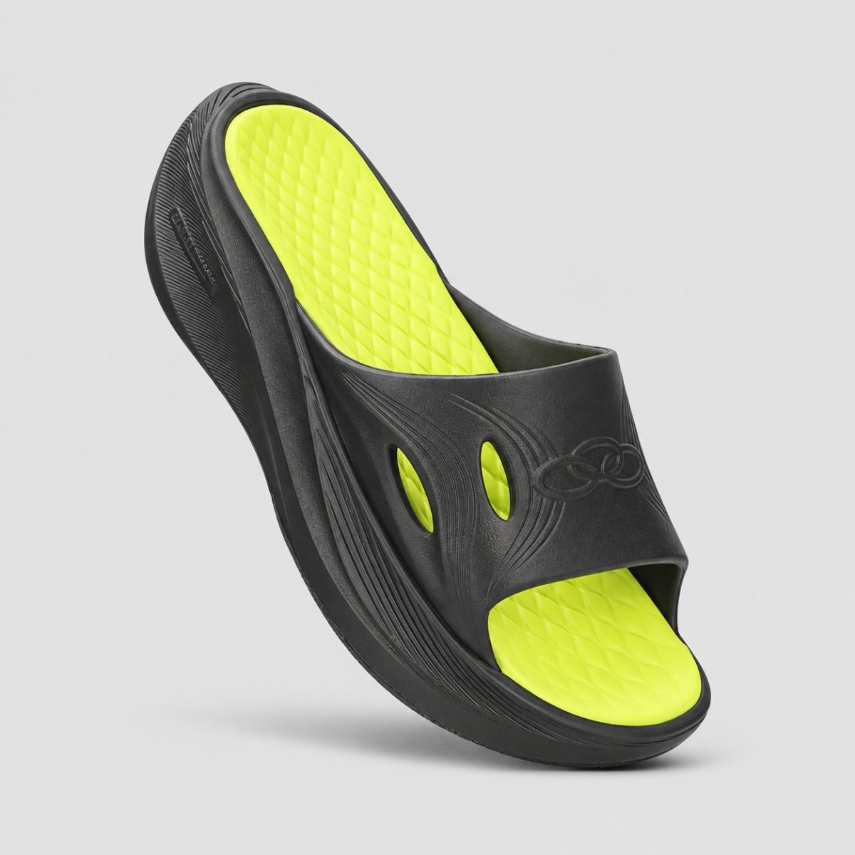 Chinelo Olympikus Pos Corre Masculino Preto Preto 4