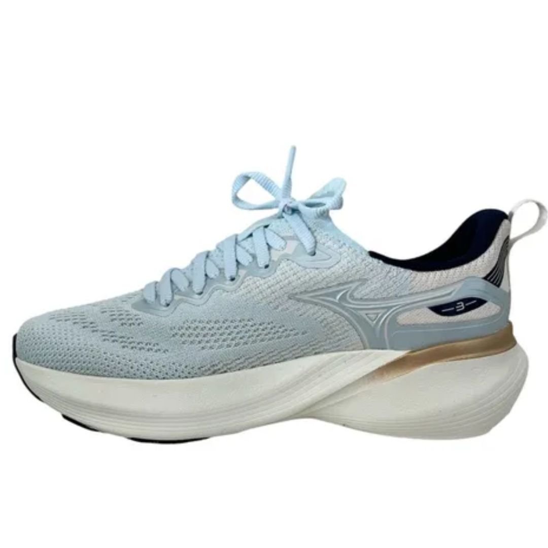 Tenis Mizuno Azul Claro Feminino Glow 3 Original Azul Claro 2