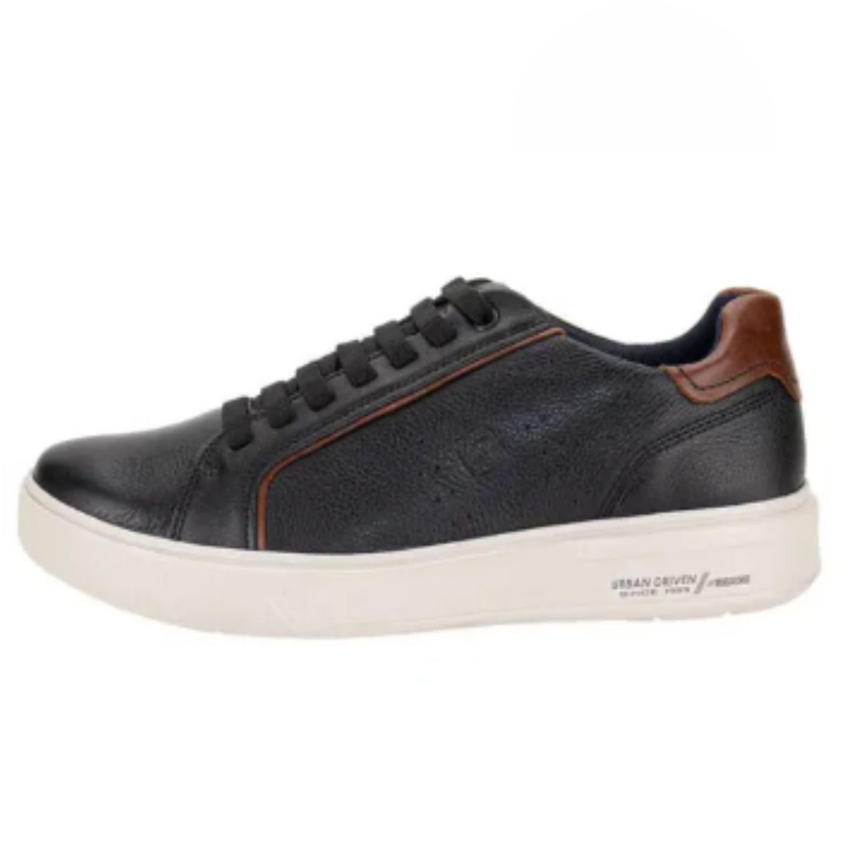 Sapatenis Pegada Masculino Couro Legitimo Preto Conhaque 111901