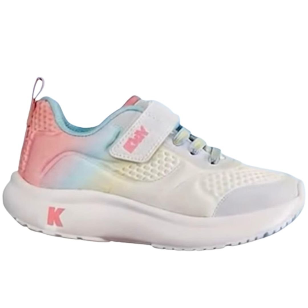 Tenis Kidy Rosa Amarelo Azul Infantil Menina Original 458-1003