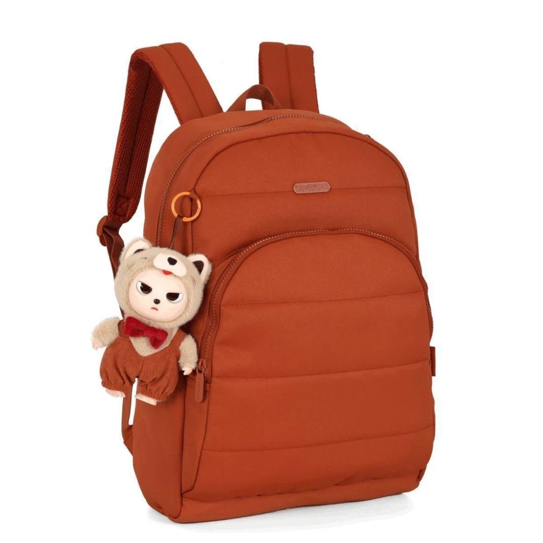 Mochila Escolar Luxcel Laranja Menina Juvenil Original MS50411 UP4YOU Laranja 2