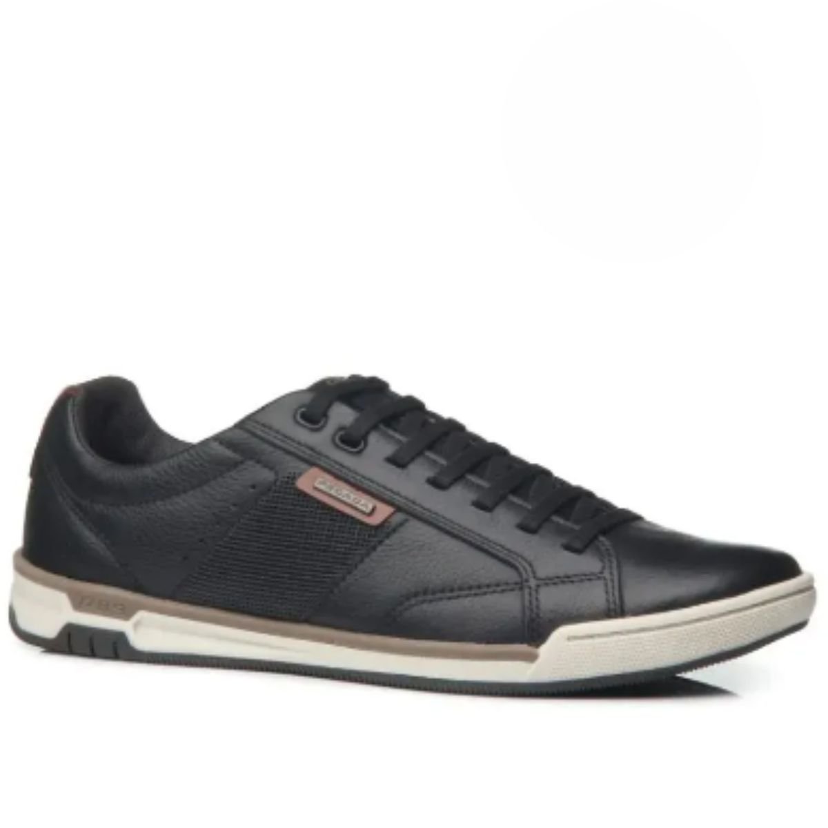 Sapatenis Pegada Preto Masculino Couro Original 119504