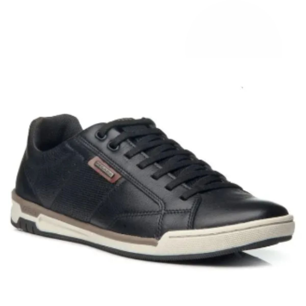 Sapatenis Pegada Preto Masculino Couro Original 119504 Preto 2