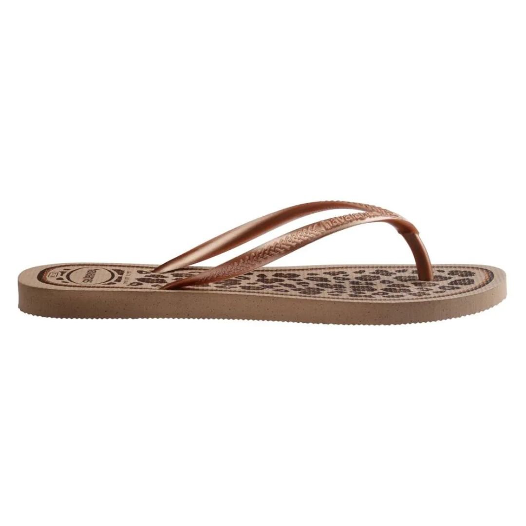 Chinelo Havaianas Rose Gold Feminino Slim Animals Original Rose Gold 3