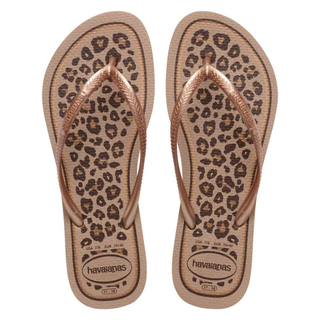Chinelo Havaianas Rose Gold Feminino Slim Animals Original Rose Gold 4