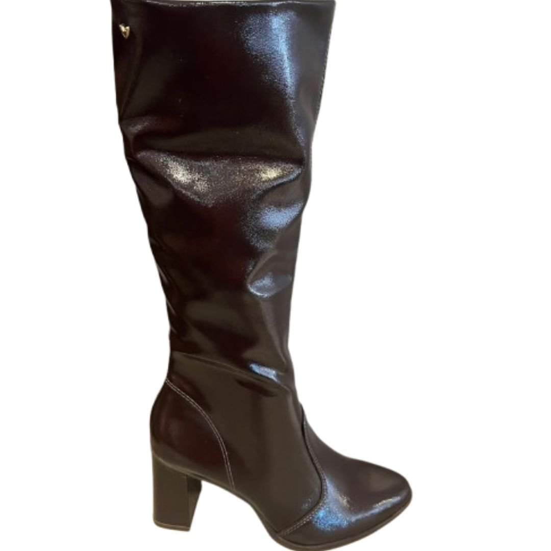 Bota Mississipi De Cano Alto Café Feminino Original J0841