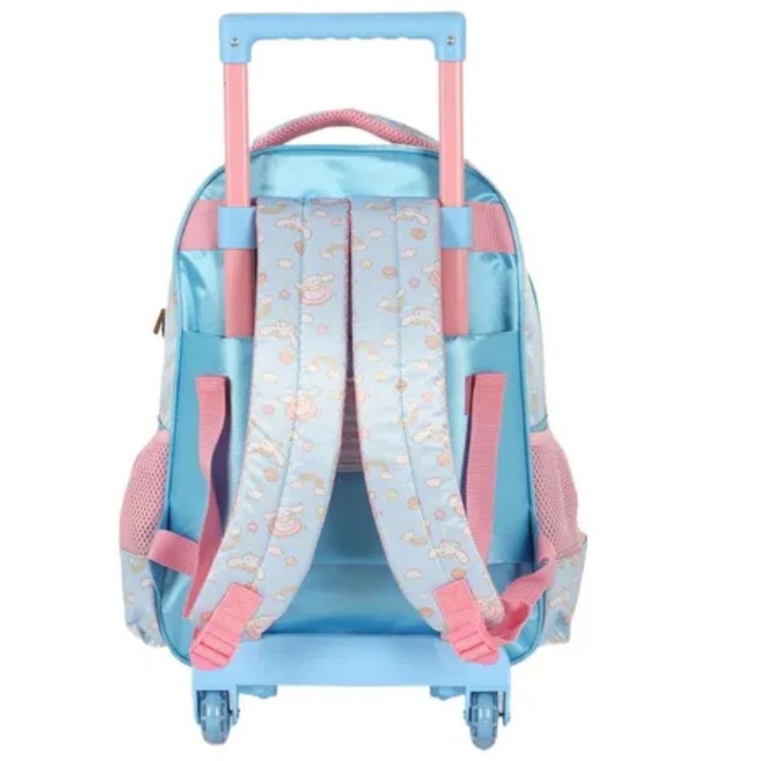 Mochila Luxcel Azul Infantil Menina Cinnamoroll De Rodinha Original IC42442 Azul 3
