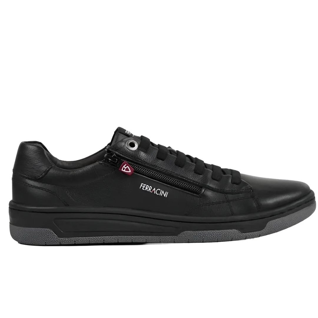 Sapatenis Ferracini Preto Chumbo Masculino Original 8052-617 Preto/Chumbo 2