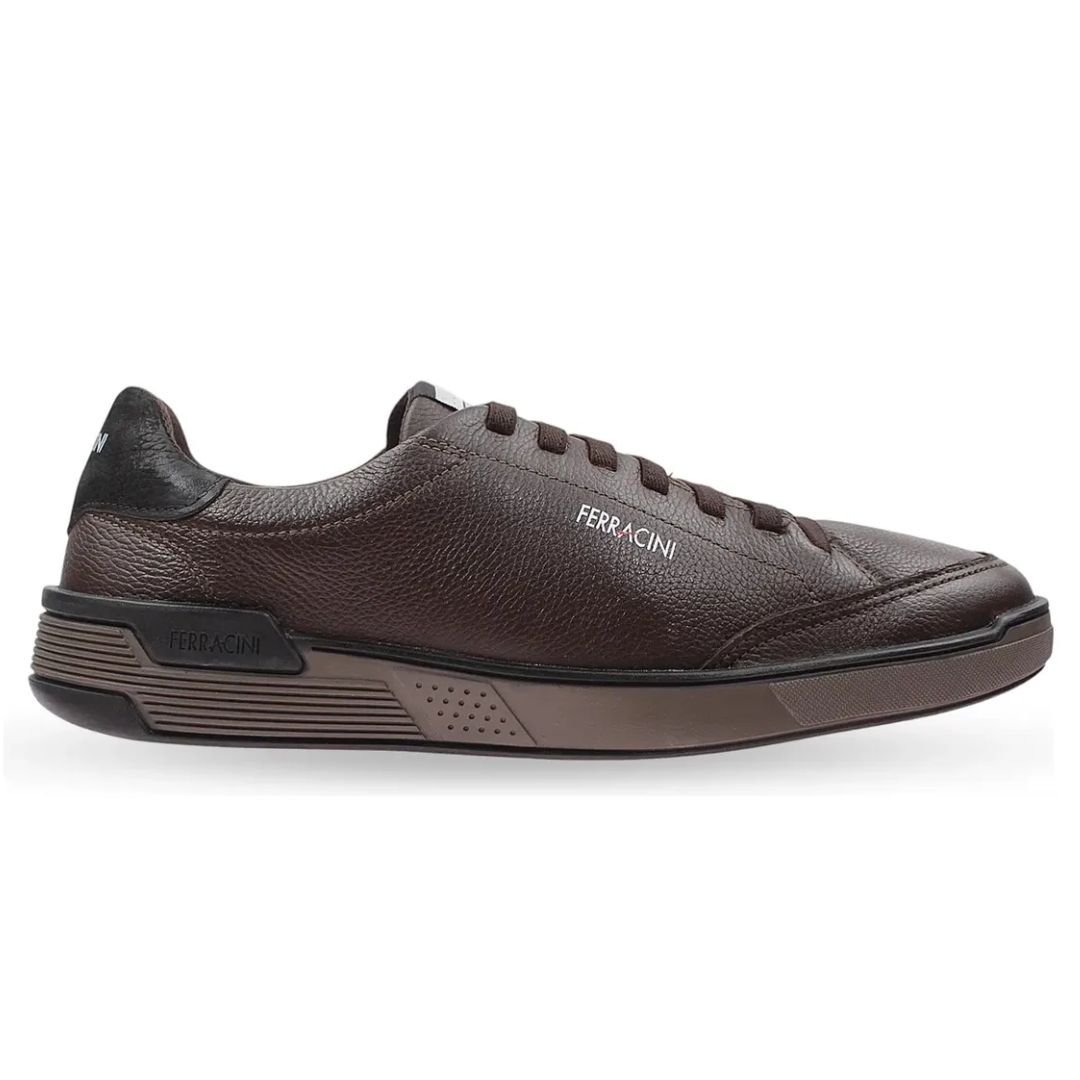 Sapatenis Ferracini Café Masculino Original 7970-720