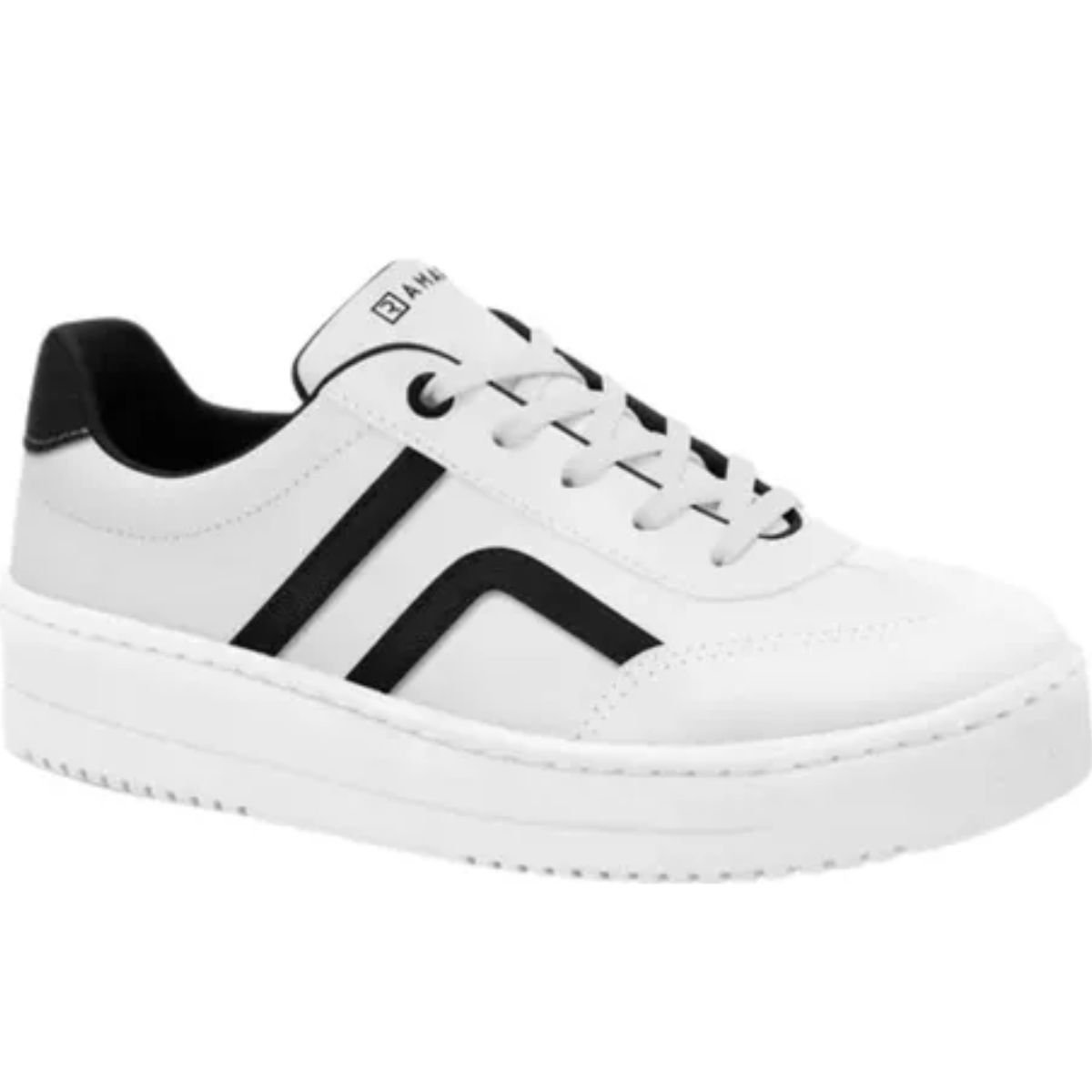 Tênis Ramarim Branco/Preto Feminino 24-91103