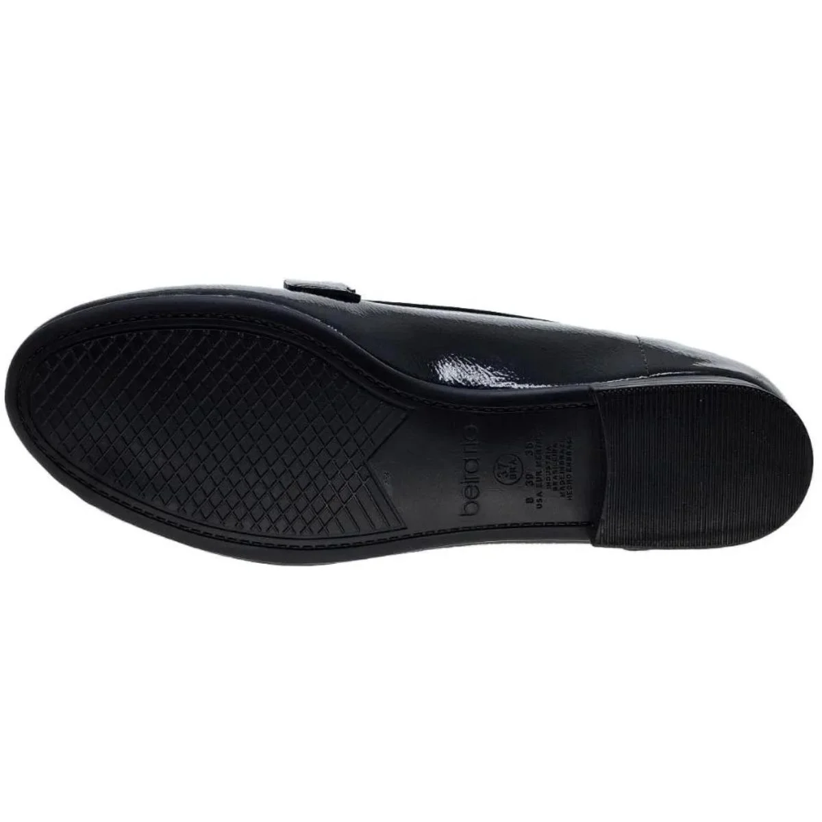 Sapato Mocassim Beira Rio Preto Feminino Original 4324.101 Preto 4