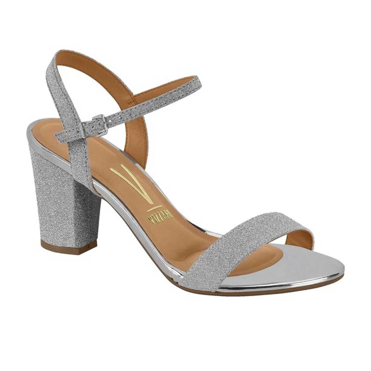Sandália Vizzano Prata Feminino Original  6262.474