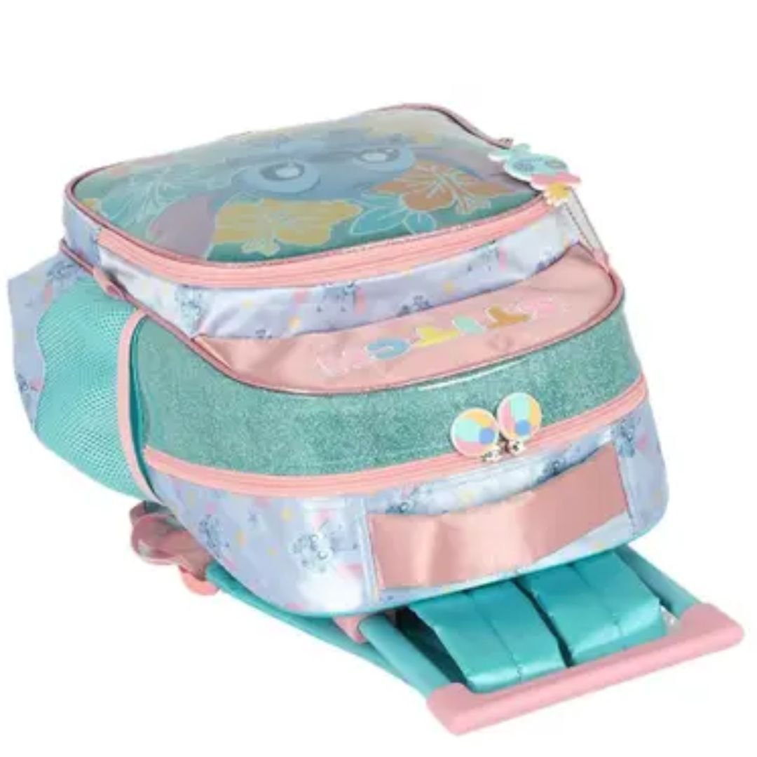 Mochila Luxcel Turquesa Menina Stitch De Rodinha Original IC42402 Turquesa 3