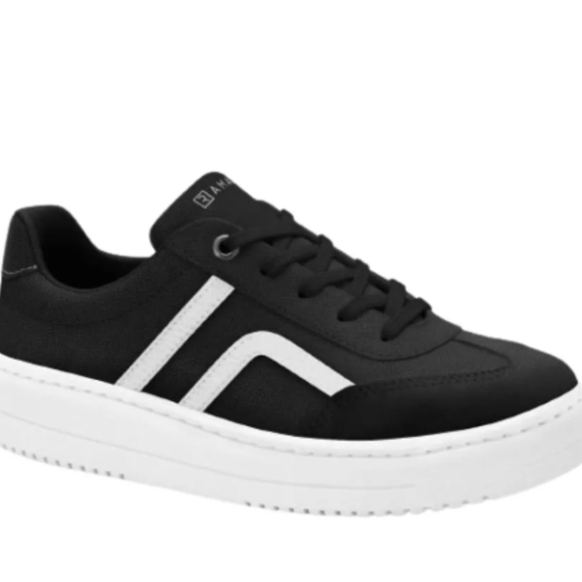 Tenis Ramarim Preto/Branco Feminino 24-91103