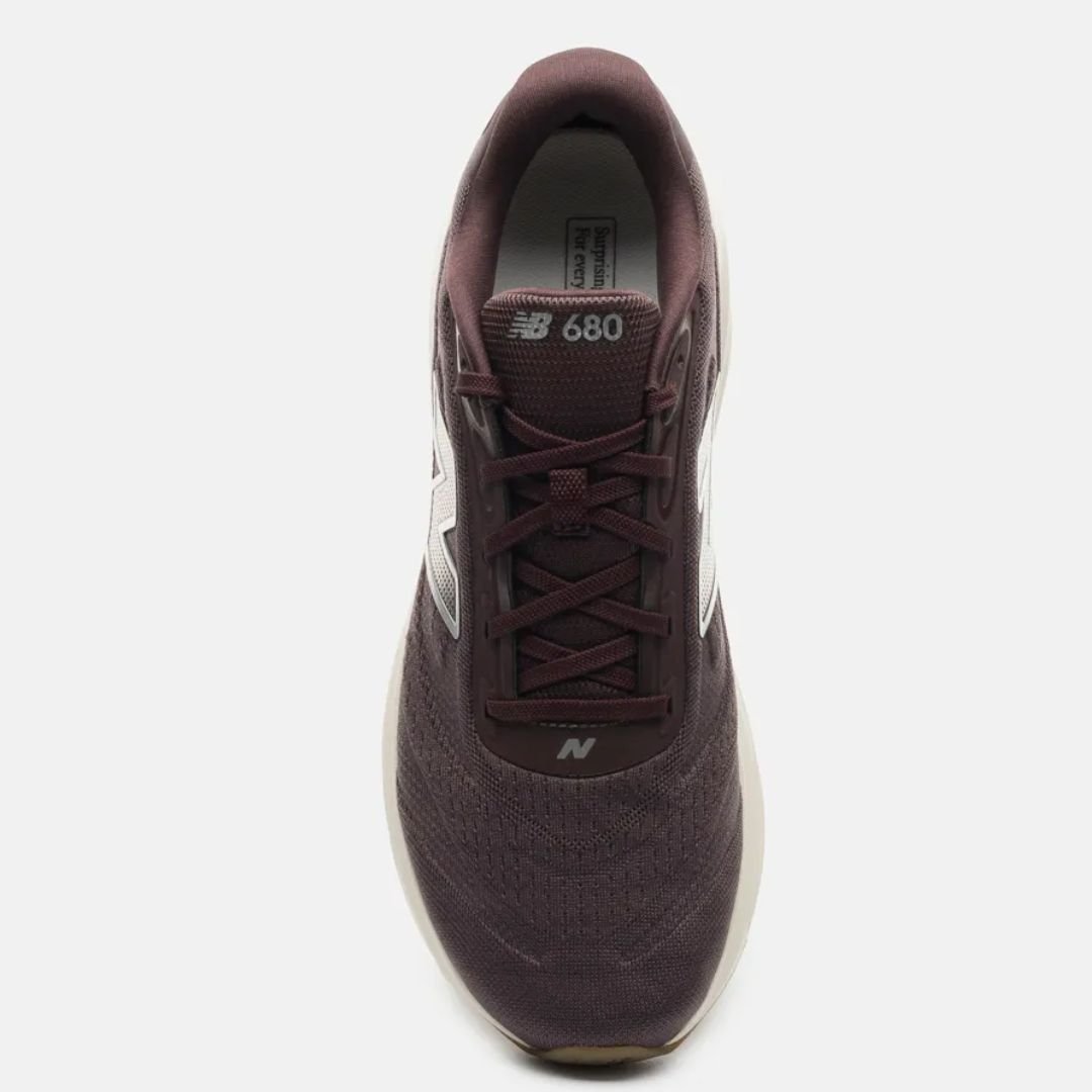 Tenis New Balance Bordo Masculino 680 V9 Original Bordô 4