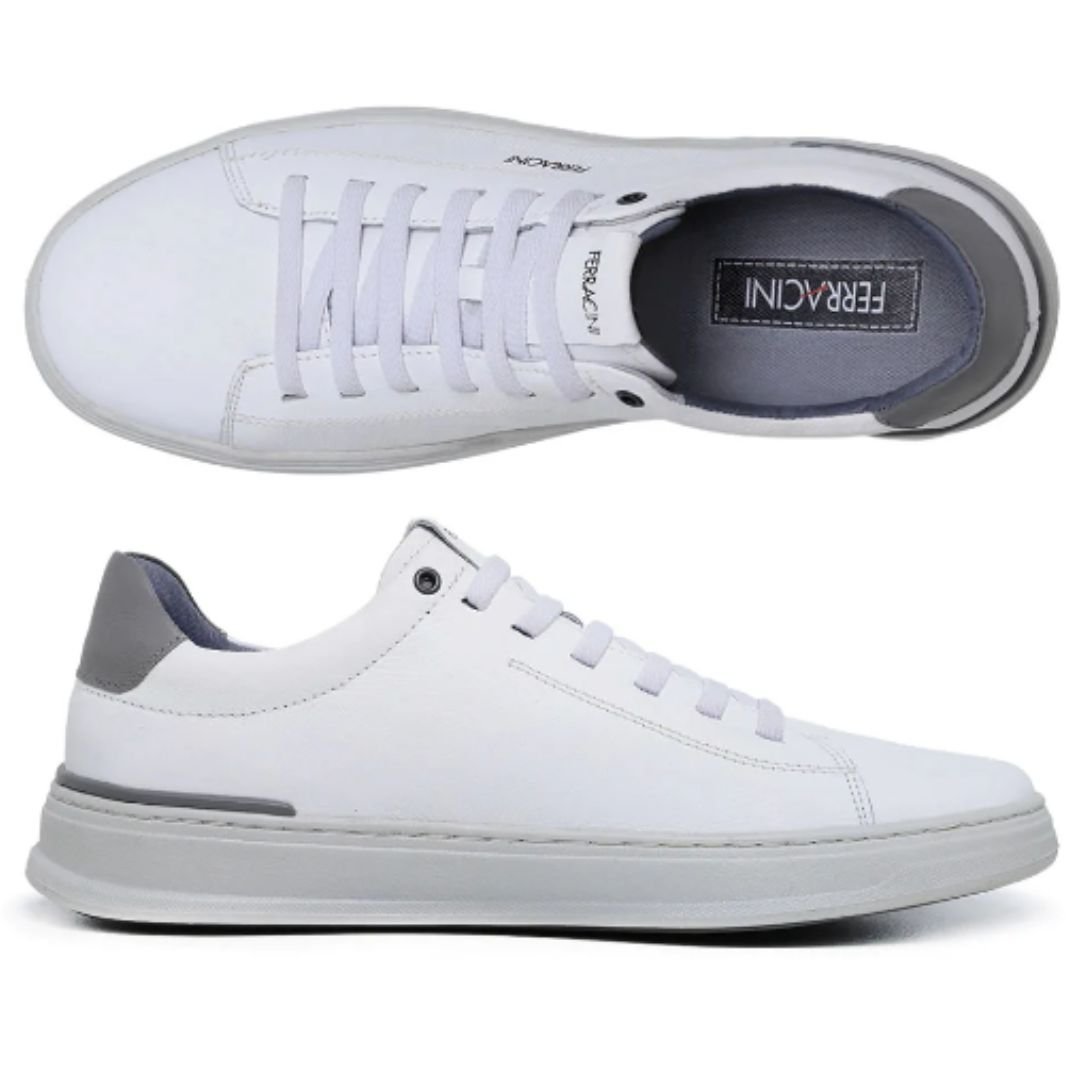 Sapatenis Ferracini Branco Masculino Original 2075 Branco 2