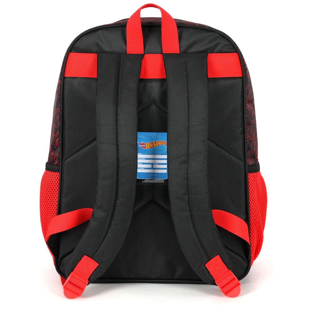 Mochila Luxcel Vemelho Infantil Menino Hot Wheels Original IS42581 Vermelho 5