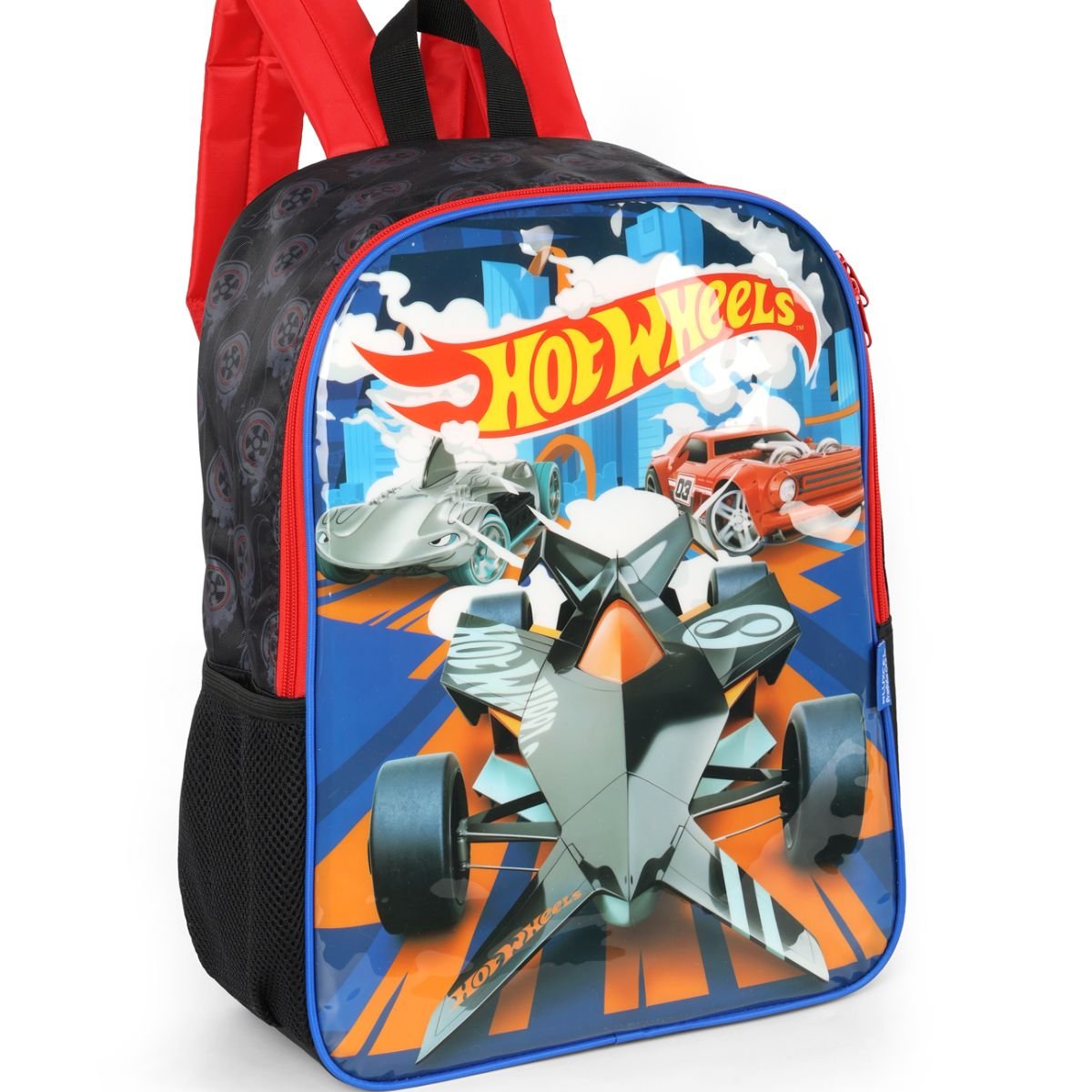 Mochila Escolar Infantil Luxcel Preto Meninos IS41471HW Hot Wheels Preto 4