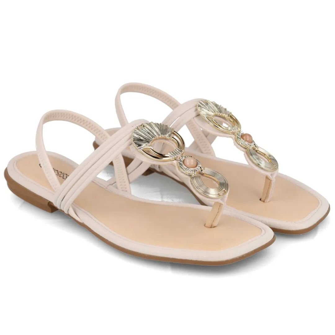 Sandalia Mississipi White Feminino Original MF012 Off White 5