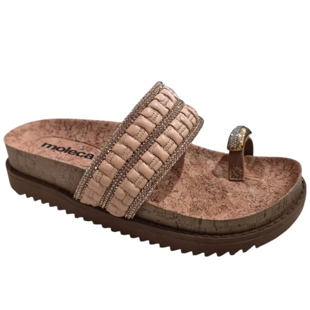 Chinelo Moleca Nude Feminino Original 5500.324