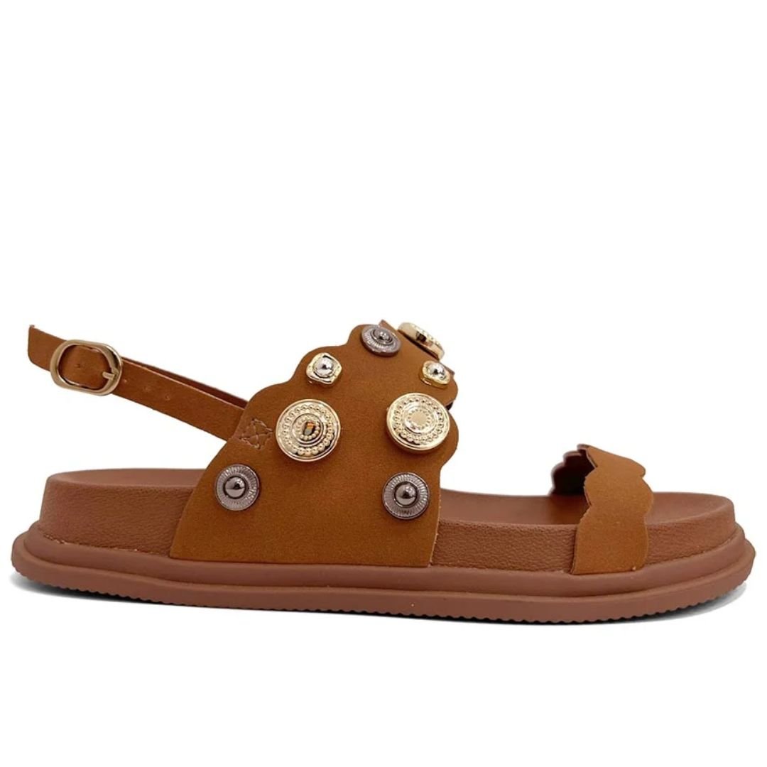Sandalia Dakota Caramelo Feminino Original Y9465