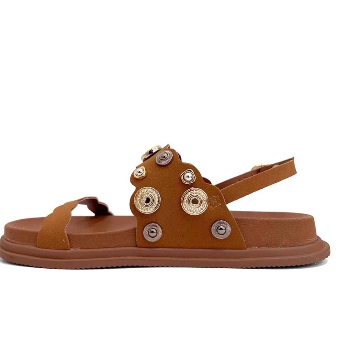 Sandalia Dakota Caramelo Feminino Original Y9465 Caramelo 2