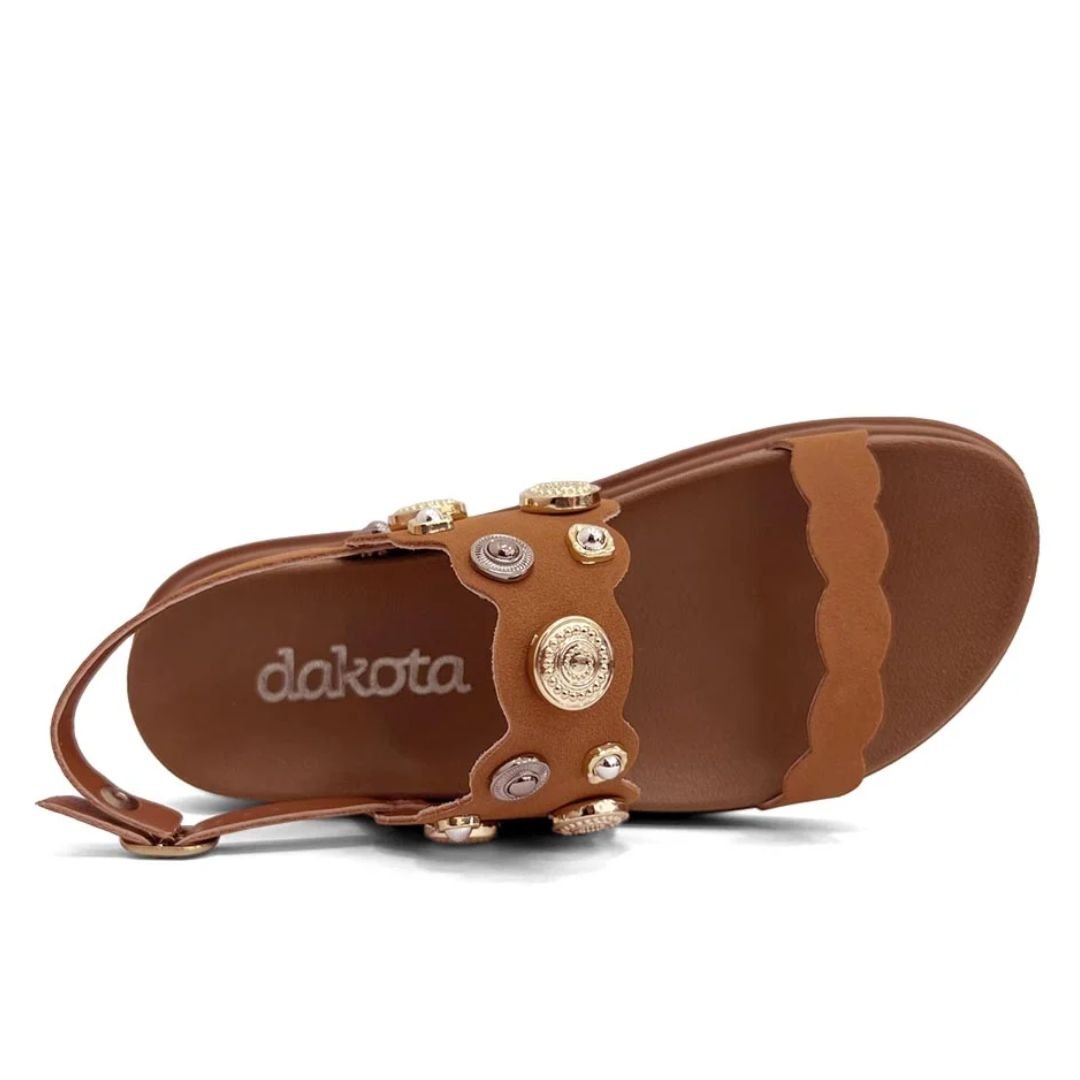 Sandalia Dakota Caramelo Feminino Original Y9465 Caramelo 5