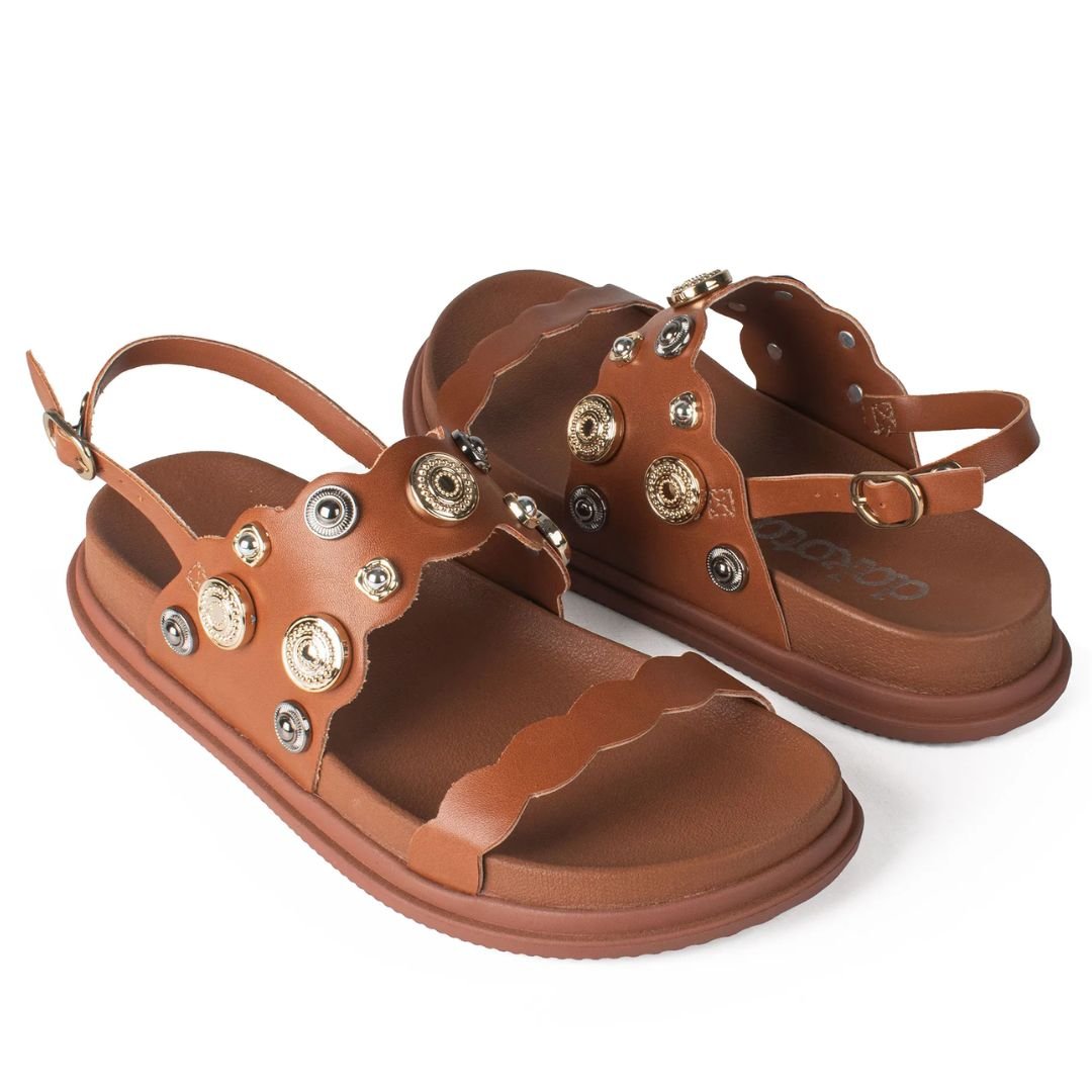 Sandalia Dakota Caramelo Feminino Original Y9465 Caramelo 6