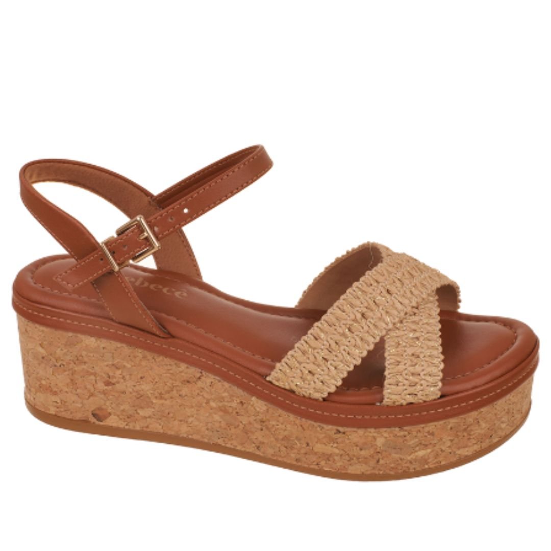Sandalia Bebece Natural Feminino Original T4038-440