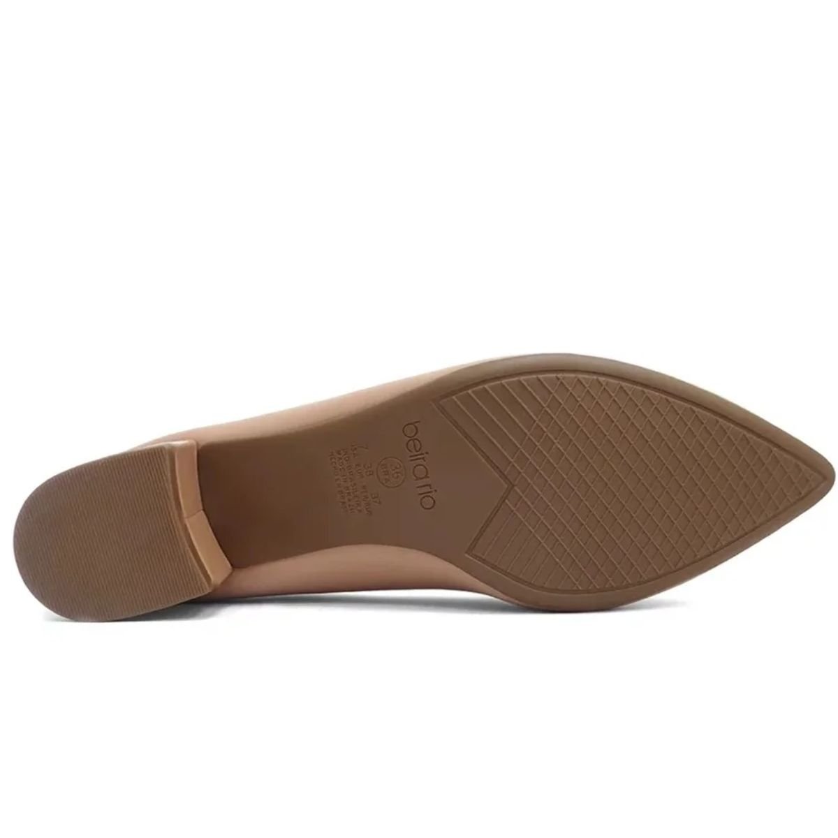 Sapato Beira Rio Nude Feminino Original 4182.200 Nude 4