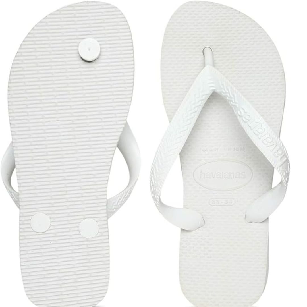 Chinelos Havaianas Branco Masculino Top Original Branco 5