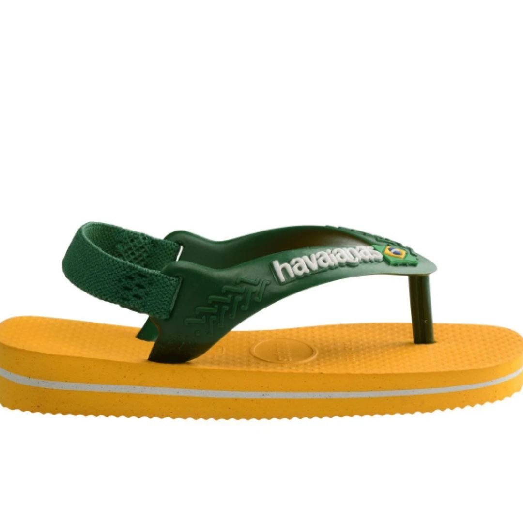 Chinelo Havaianas Amarelo Baby Brasil Logo Original Amarelo 5