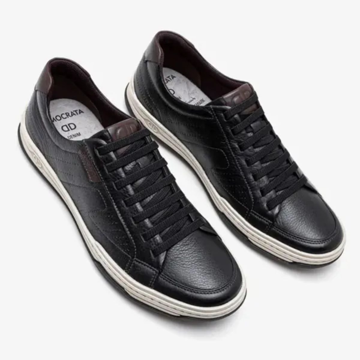 Sapatenis Democrata Preto Masculino Original 151401 Preto 2