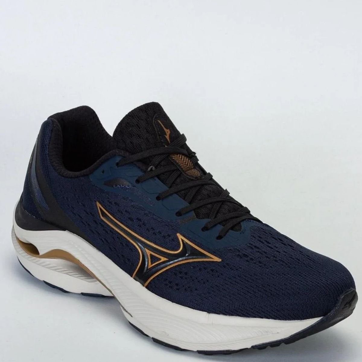 Tenis Mizuno Marinho Dourado Masculino Wave Vitality 6 Original Marinho/Dourado 2