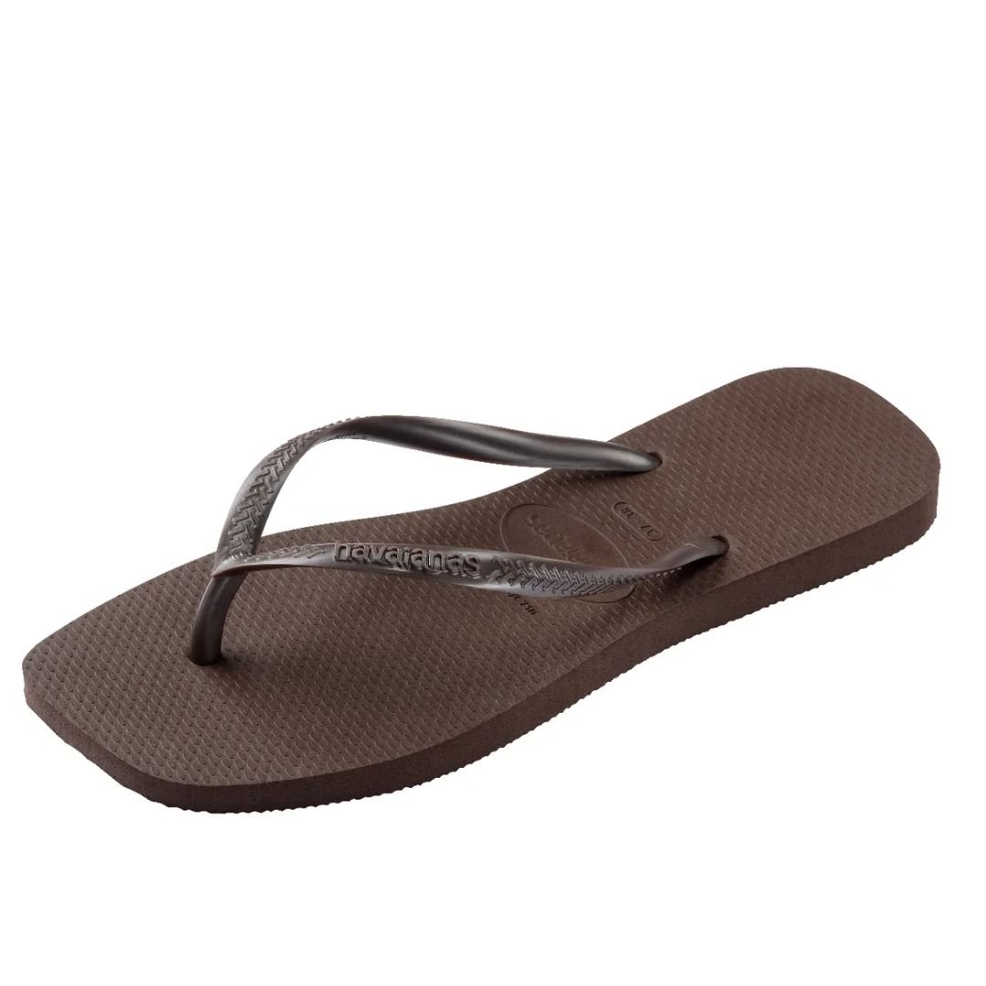 Chinelo Havaianas Café Feminino Slim Square Original Café 2