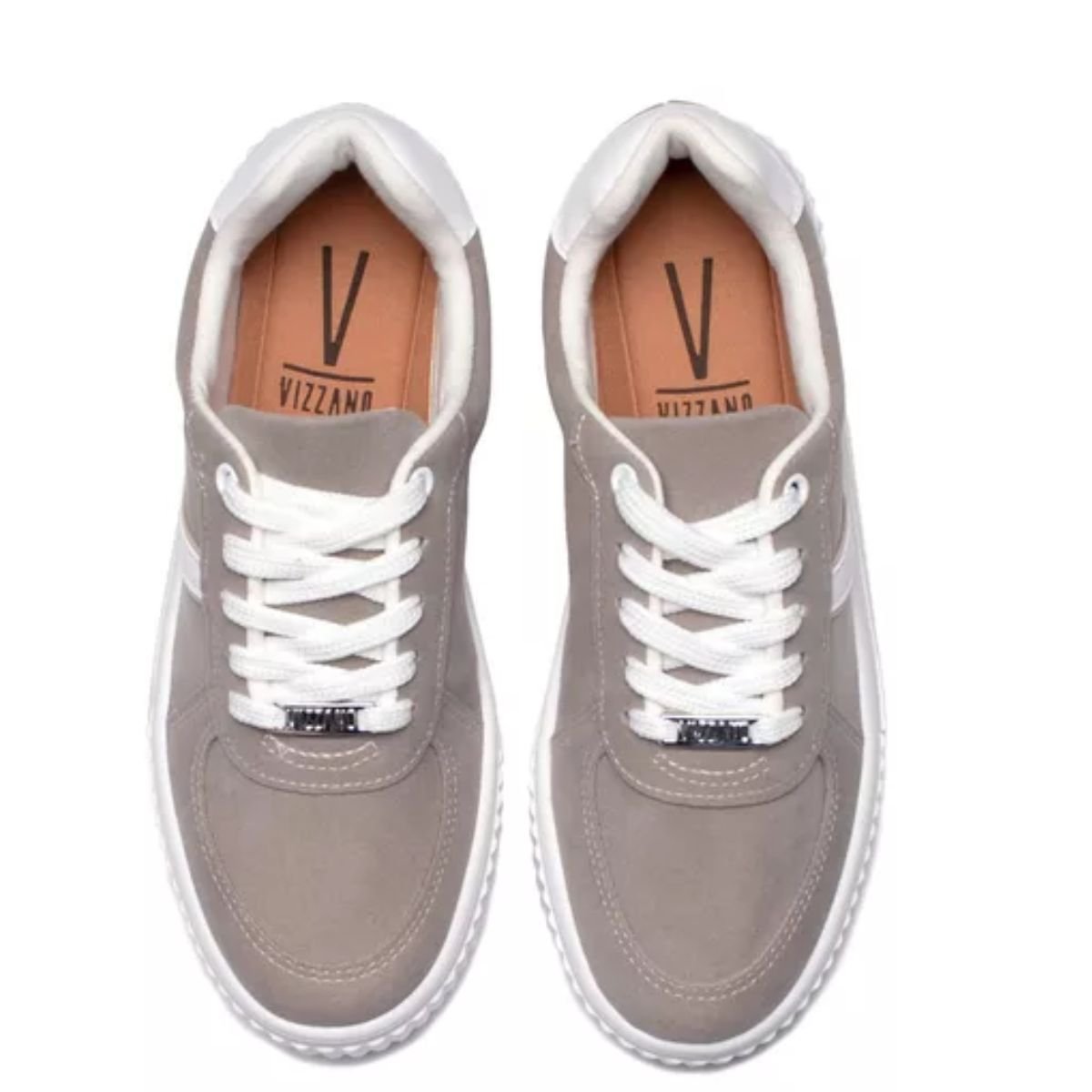 Tenis Vizzano Cinza Branco Feminino Original 1307.202 Cinza/Branco 2