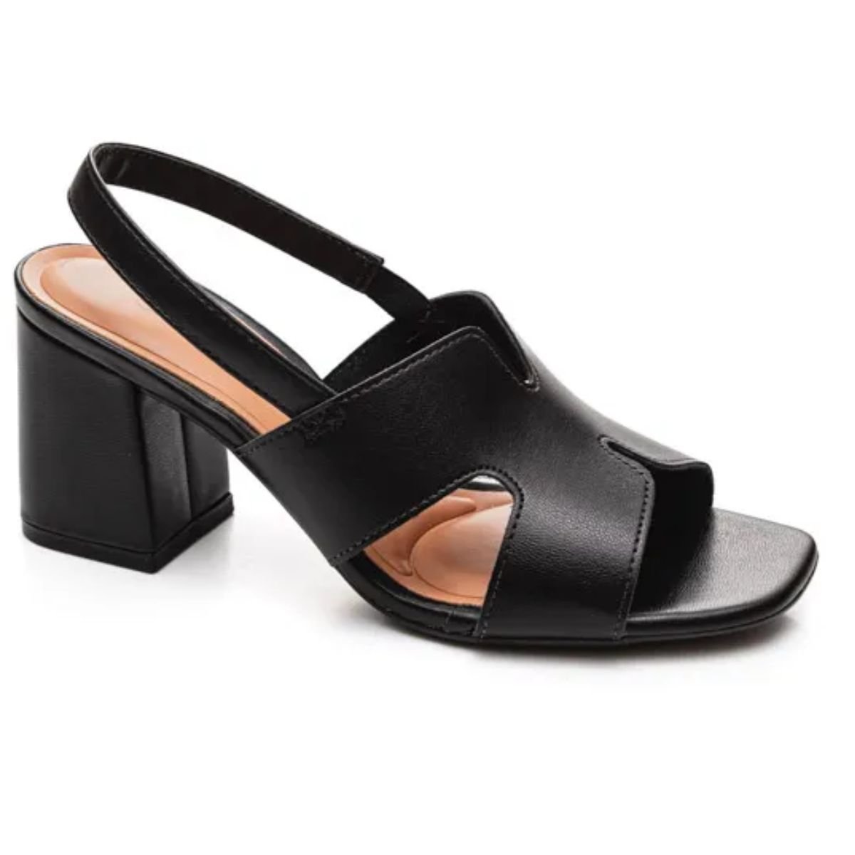 Sandalia Beira Rio Preto Feminino Original 8436.231