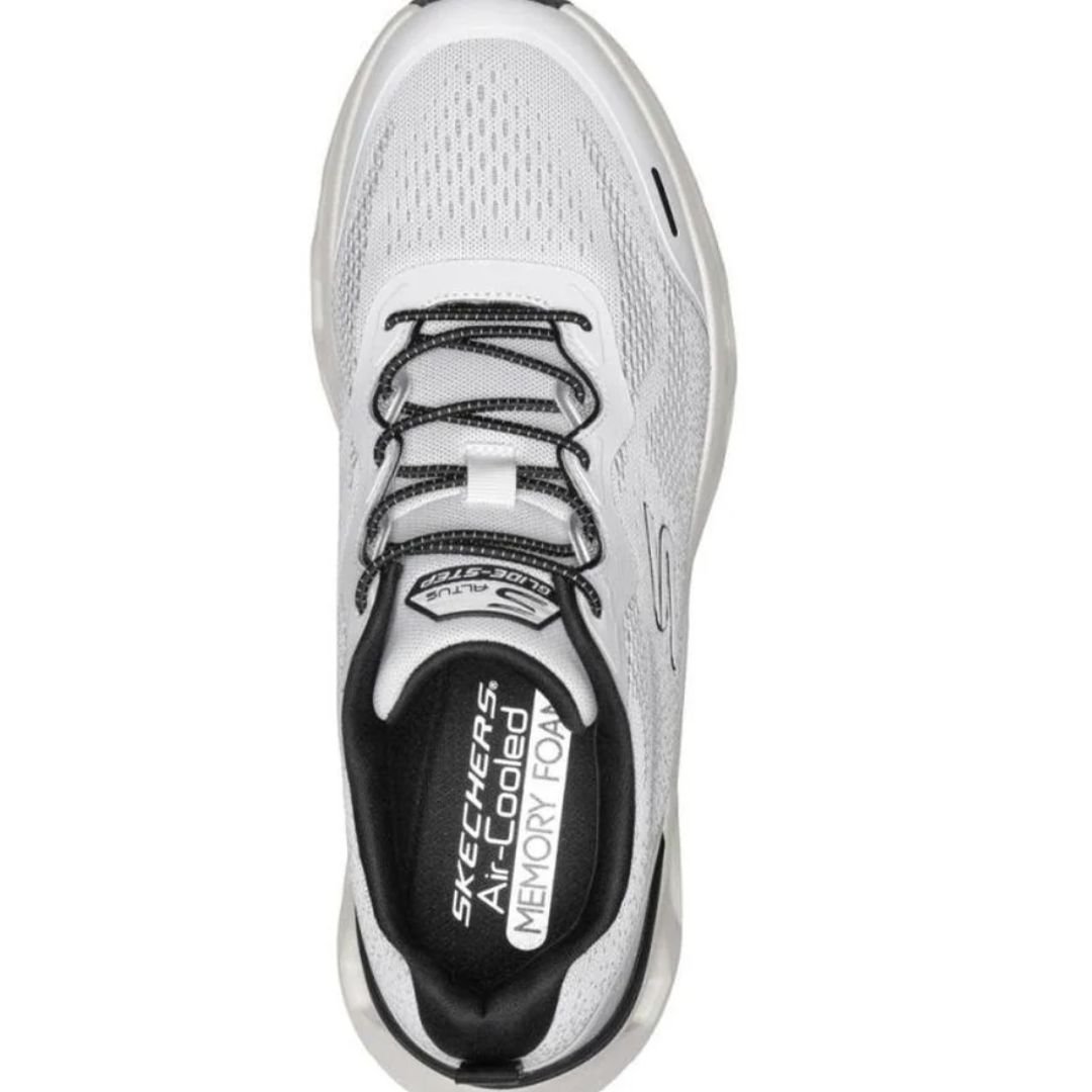 Tenis Skechers Branco Preto Masculino Original 233029 Branco/Preto 4