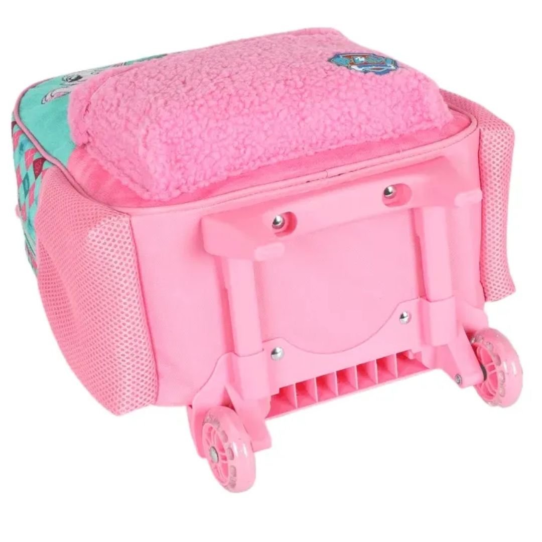 Mochila Escolar Luxcel Rosa Infantil Menina IC43372 PATRULHA C/RODAS Rosa 4
