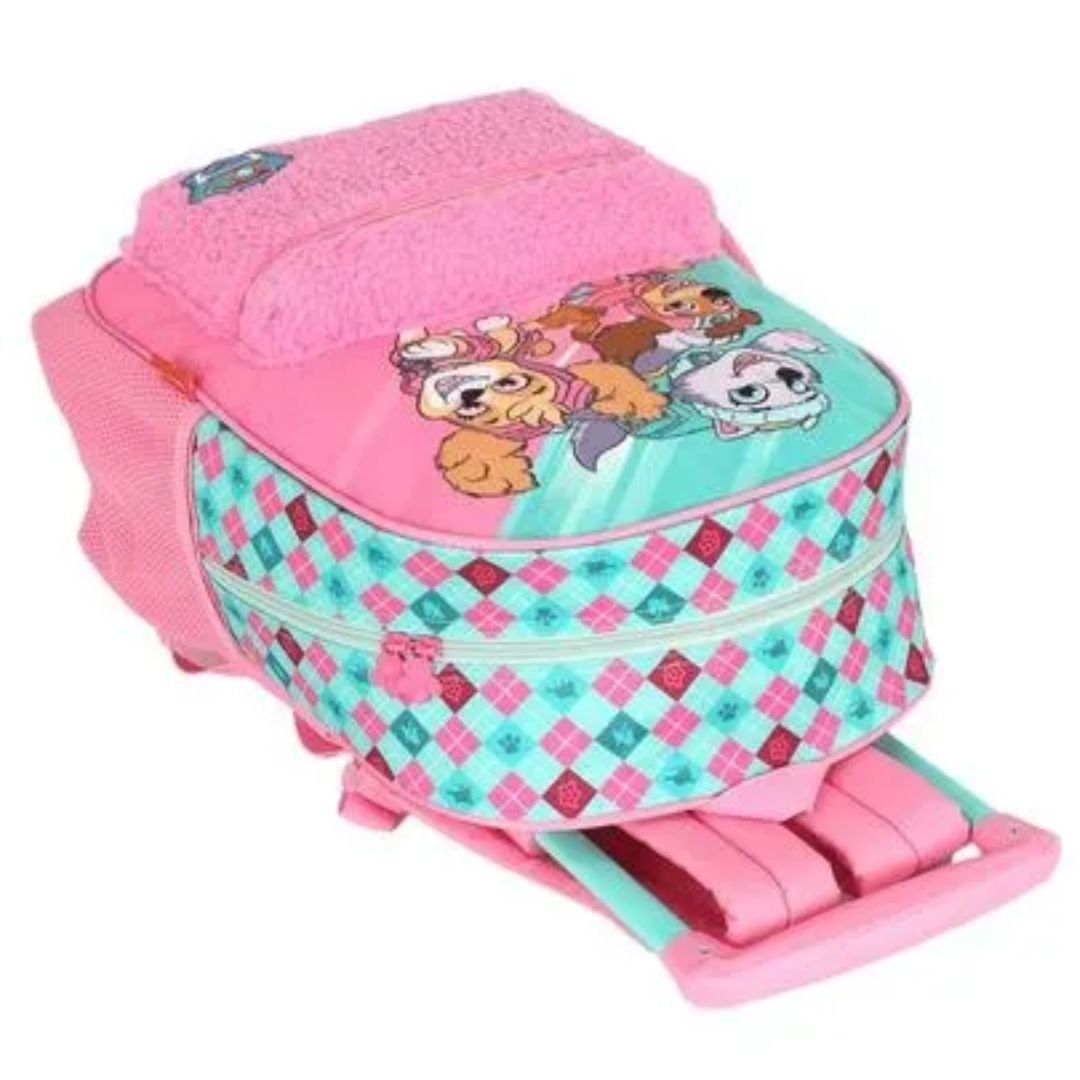 Mochila Escolar Luxcel Rosa Infantil Menina IC43372 PATRULHA C/RODAS Rosa 5