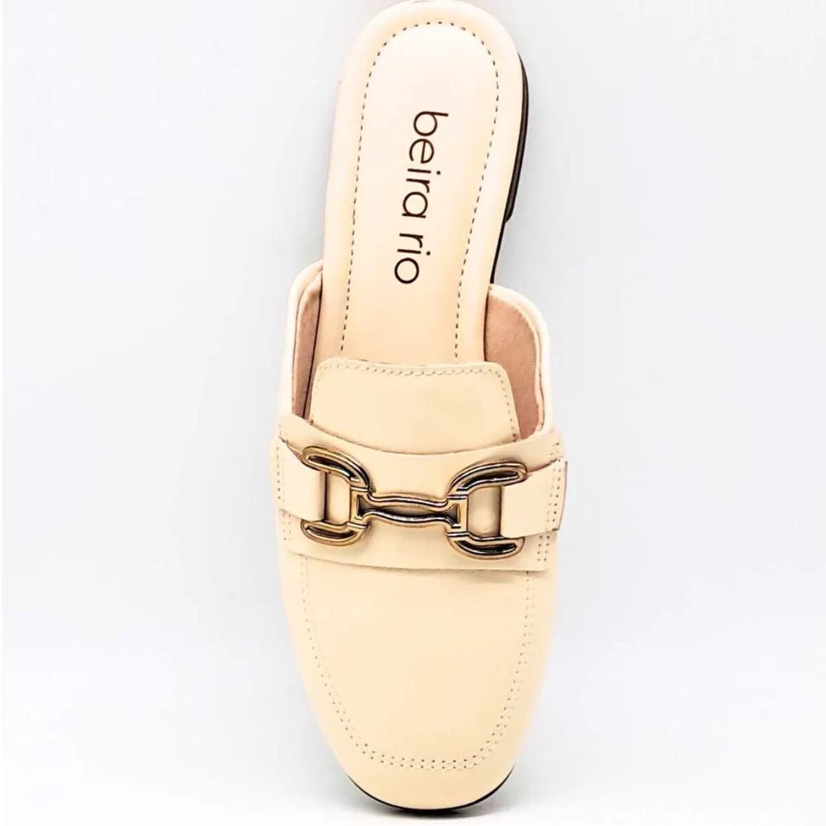 Sapato Mule Beira Rio Creme Feminino Original 4323.100 Creme 2