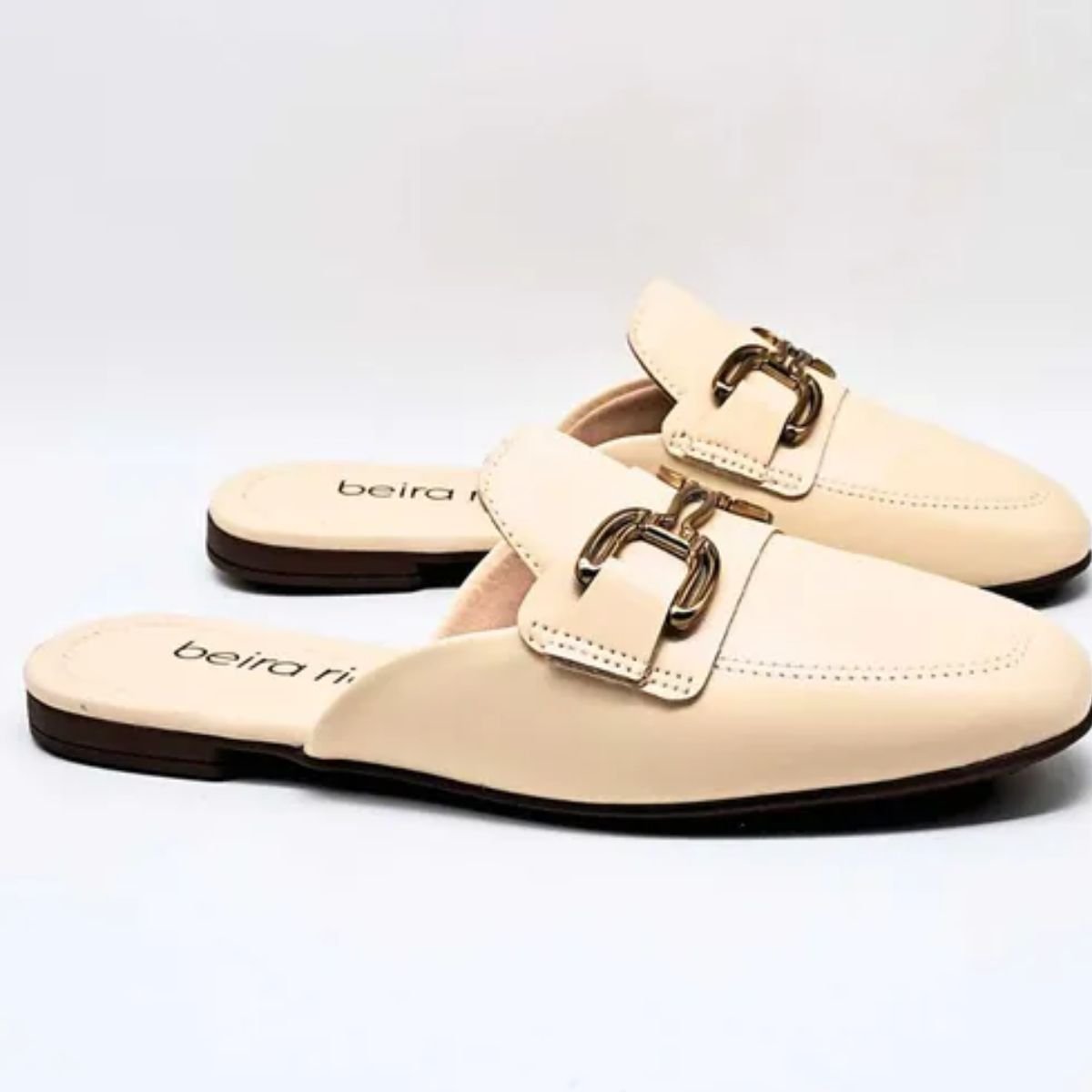 Sapato Mule Beira Rio Creme Feminino Original 4323.100 Creme 3