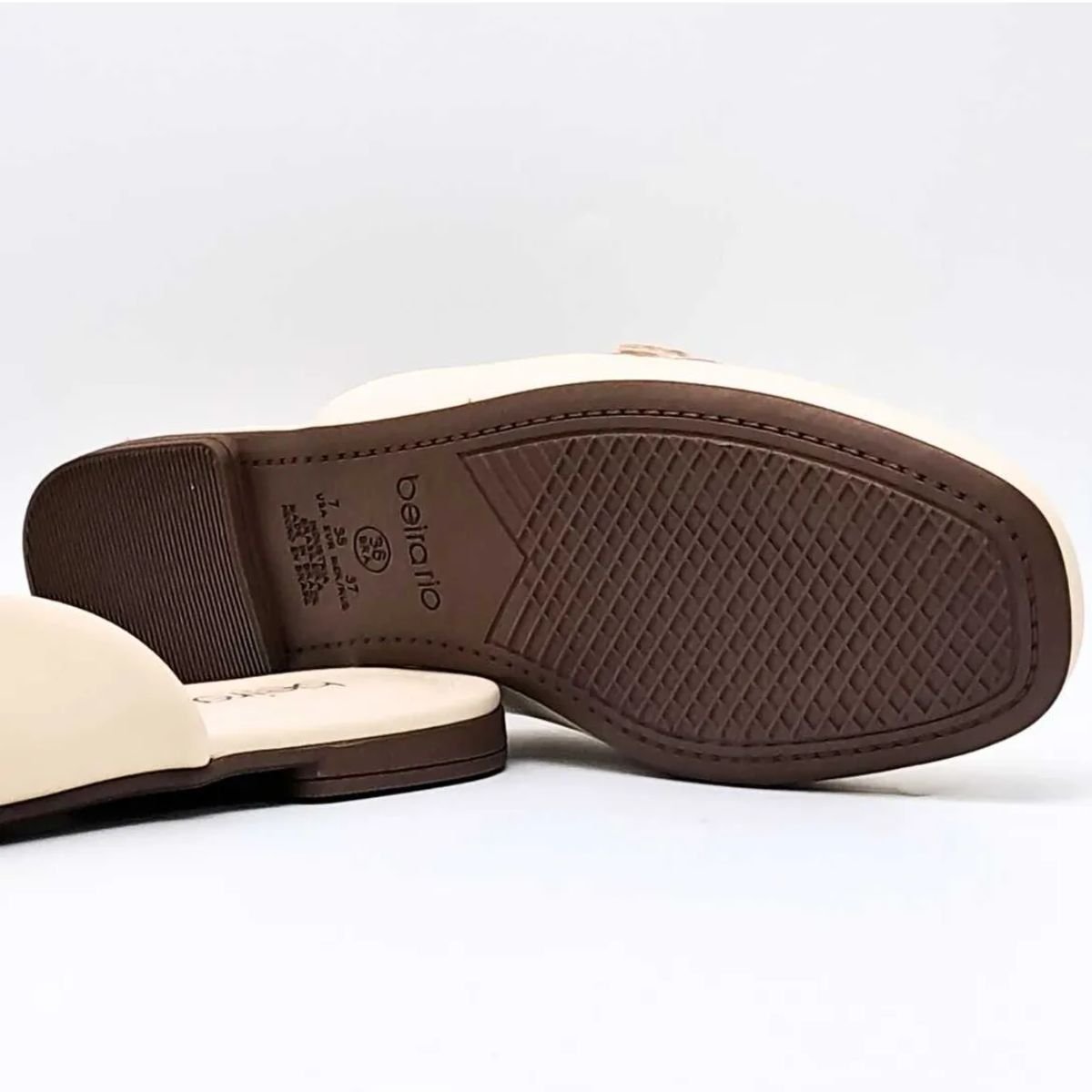 Sapato Mule Beira Rio Creme Feminino Original 4323.100 Creme 5