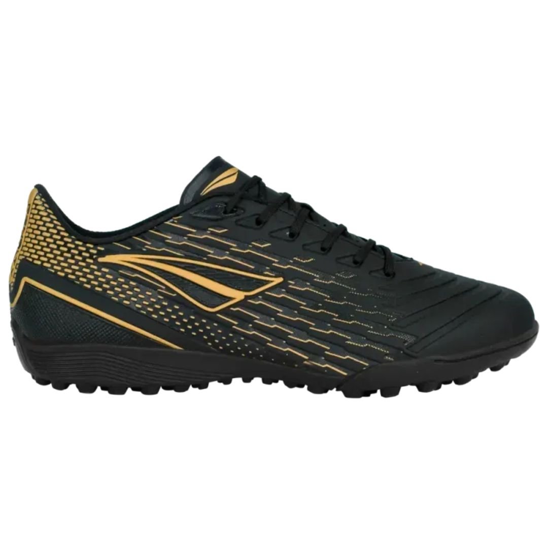 Chuteira Society Penalty Preta Dourada Masculina Garra Y-2.0 Original