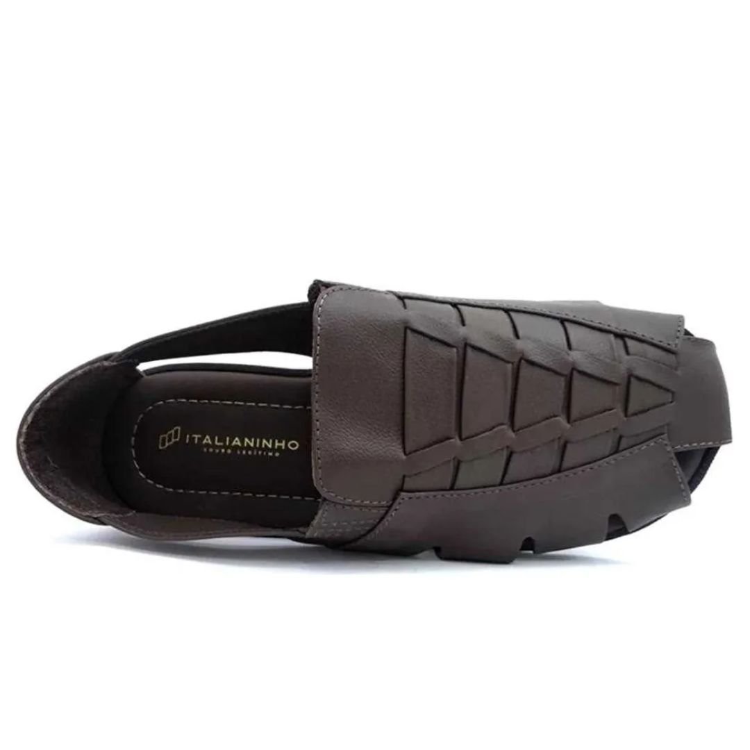 Sandalia Italianinho Café Masculino Original 10340703 Café 4