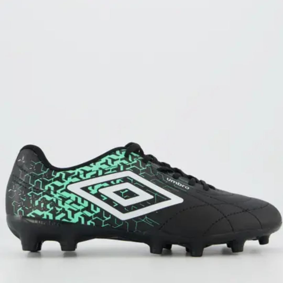 Chuteira Campo Umbro Preto Branco Verde Masculino Class Neo Original