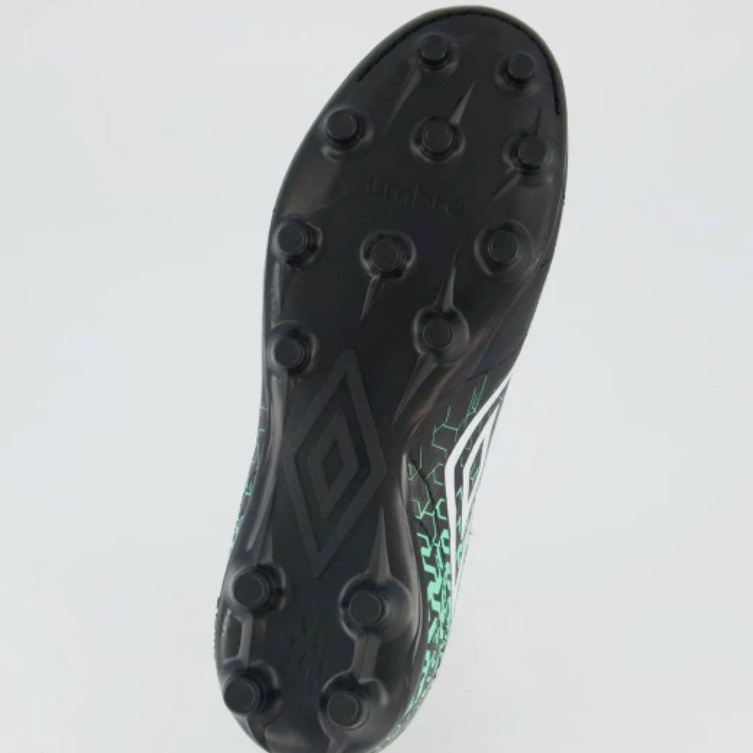 Chuteira Campo Umbro Preto Branco Verde Masculino Class Neo Original Preto/Branco/Verde 5