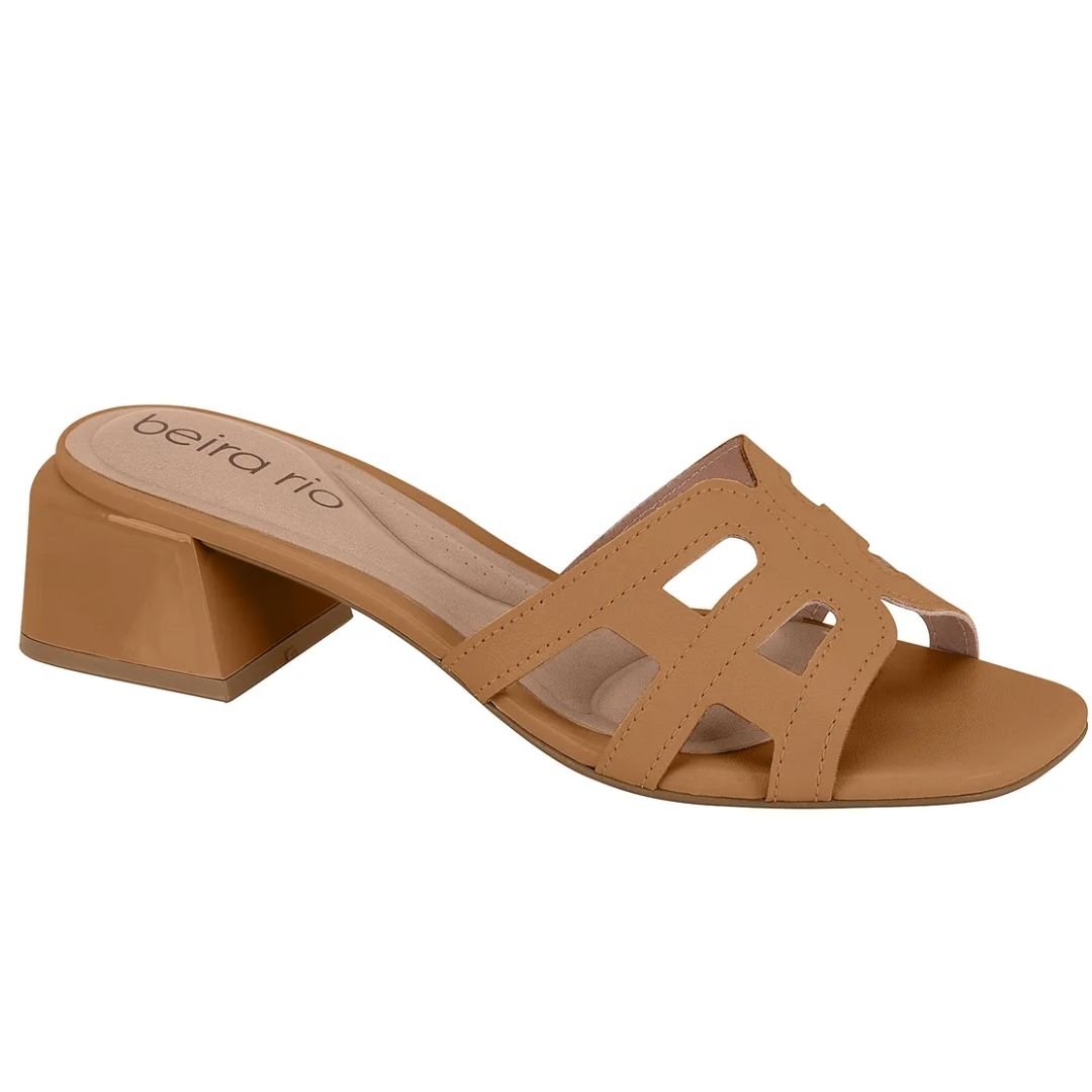 Tamanco Beira Rio Camel Feminino Original 8423.235