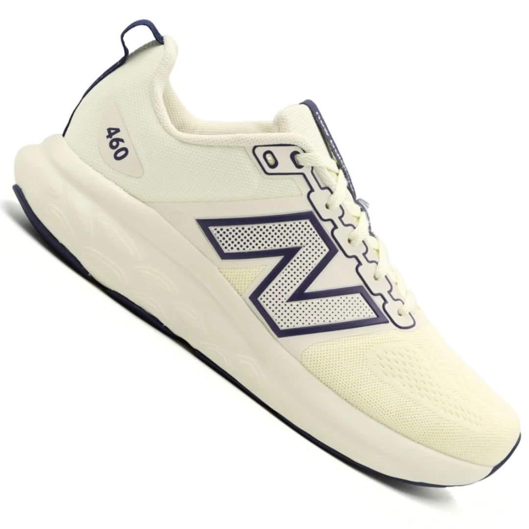 Tenis New Balance Branco Off Marinho Masculino Original 460 V4 Branco Off/Marinho 3