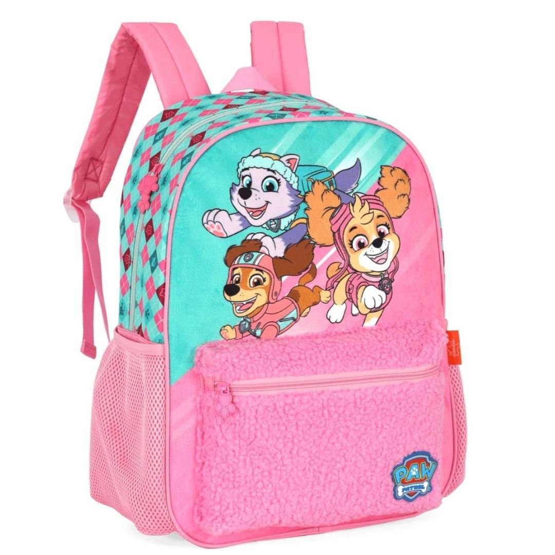 Mochila Escolar De Costas Luxcel Rosa Infantil Menina IS43371 PATRULHA CANINA Original Rosa 2